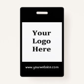 クラシック黒写真社員 バッジ (裏面)