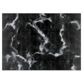 クラシック黒大理石パターングレー白カスタムの大理石 カッティングボード (正面)