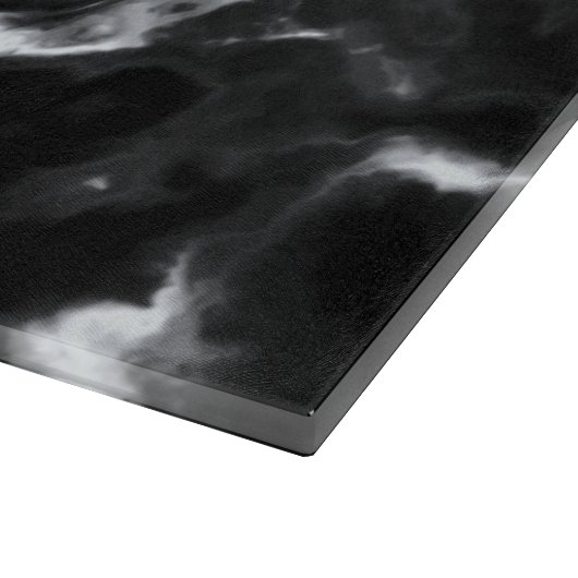 クラシック黒大理石パターングレー白カスタムの大理石 カッティングボード (角)