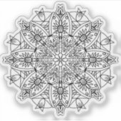 クラシック黒描画ロゴサンプル シール (正面)