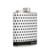 クラシック黒水玉模様模様 フラスク (右)