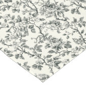 クラシック黒花模様 ロングテーブルランナー (コーナー)