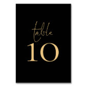 クラシック黒金ゴールドス結婚クリプト テーブルナンバー (正面)