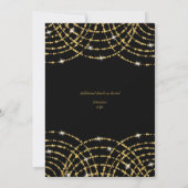 クラシック黒金ゴールド卒業式+披露宴 招待状 (裏面)