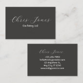 クラシック黒 名刺 (正面/裏面)