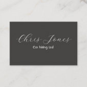 クラシック黒 名刺 (正面)