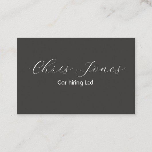 クラシック黒 名刺 (正面)