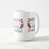 クラシック15 oz Mug - "母さん、人生を美しく作る コーヒーマグカップ (正面右)