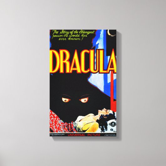 クラシック'1931' DRACULA Canvas Print キャンバスプリント (正面)