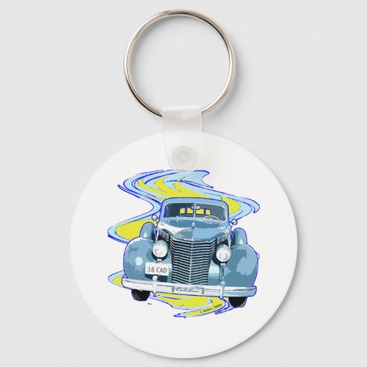 クラシック1938キャデラック キーホルダー (正面)