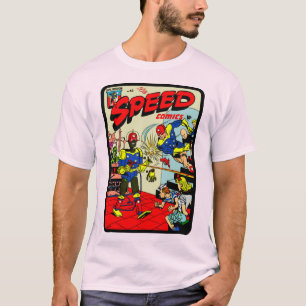 クラシック1940のスピード漫画Tシャツ Tシャツ
