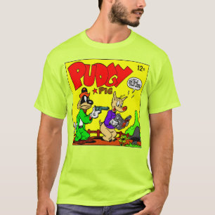 クラシック1940年代のプッジー・ピッグTシャツ Tシャツ