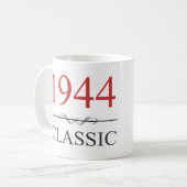 クラシック1944 80番目の誕生日 コーヒーマグカップ (正面左)