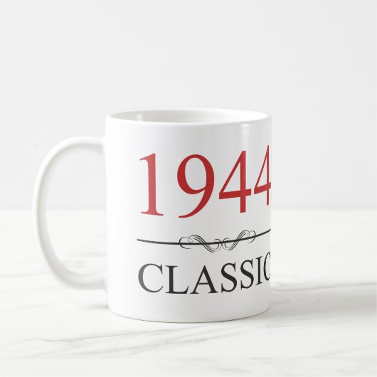 クラシック1944 80番目の誕生日 コーヒーマグカップ (左)