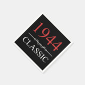 クラシック1944 80番目の誕生日 スタンダードカクテルナプキン (角)