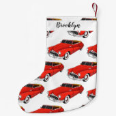 クラシック1948年自動車 スモールクリスマスストッキング (裏面)