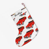 クラシック1948年自動車 スモールクリスマスストッキング (裏面 (吊り時))