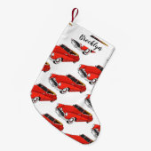 クラシック1948年自動車 スモールクリスマスストッキング (正面 (吊り時))