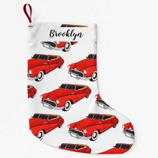 クラシック1948年自動車 スモールクリスマスストッキング (正面)