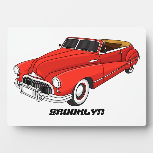 クラシック1948年自動車 フォトプラーク (正面)