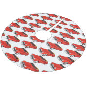 クラシック1948年自動車 ブラッシュドポリエステルツリースカート (アングル)