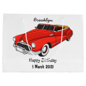 クラシック1948年自動車 ラージペーパーバッグ (裏面)