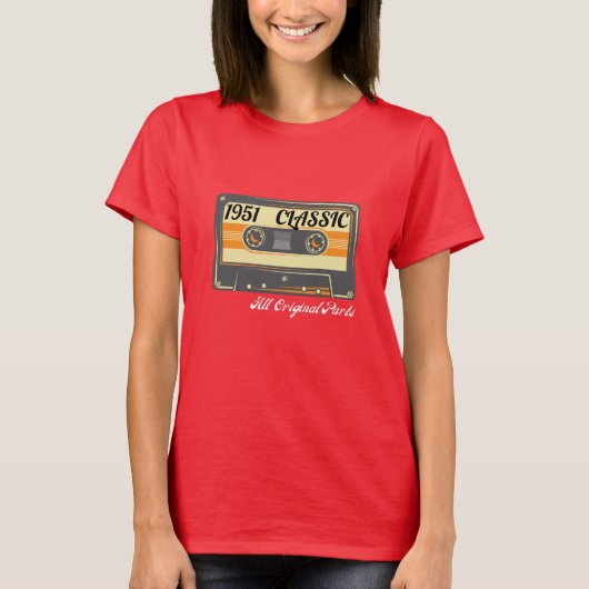 クラシック1951レトロカセット版 Tシャツ (正面)
