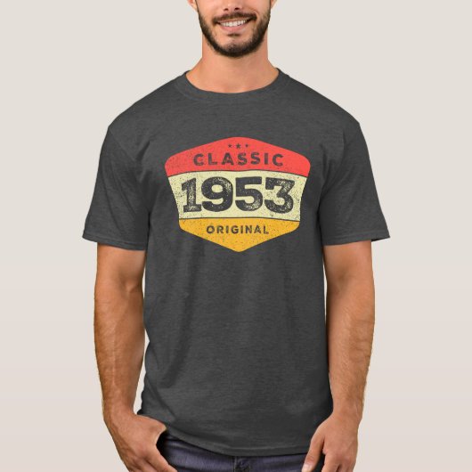 クラシック1953 70番目の誕生日ヴィンテージ Tシャツ (正面)