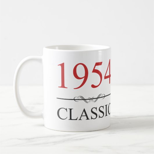 クラシック1954 70番目の誕生日 コーヒーマグカップ (左)