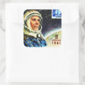 クラシック1960年代宇宙競技宇宙飛行士 スクエアシール (バッグ)