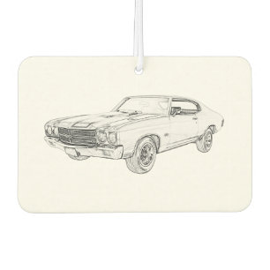 クラシック1970シェヴィシェヴェル蝶タイマッスルカー カーエアーフレッシュナー