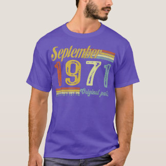 クラシック1971年9月ハッピーデイアーツオリジン50th Bday Arts Origin Tシャツ