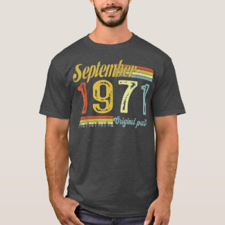 クラシック1971年9月ハッピーデイアーツオリジン50th Bday Arts Origin Tシャツ