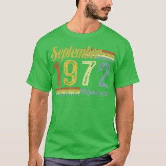クラシック1972年9月ハッピーデイアートオリジン49th tシャツ