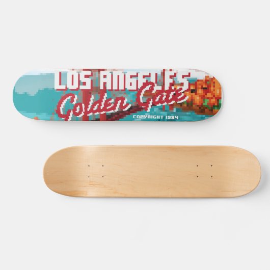 クラシック1980s L.Aゴールデンゲートビデオゲームボックスアート スケートボード (横)