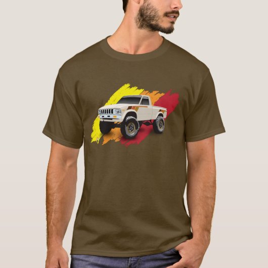 クラシック1983ピックアップトラックヒルックス4wd Tシャツ (正面)