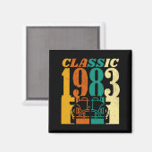 クラシック1983ヴィンテージカー41誕生日 マグネット (正面/裏面)