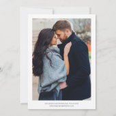 クラシック2エレガント写真結婚式の日付を保存 セーブザデート (裏面)