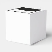 クラシック2x2結婚式の引き出物ボックステンプレート フェイバーボックス (裏面サイド)