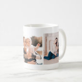 クラシック3枚のフォトコラージュマグカップ コーヒーマグカップ (正面右)