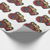 クラシック35mm SLRのカメラのデザイン ラッピングペーパー (角)