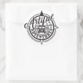 クラシック3"円形ステッカー ラウンドシール (バッグ)