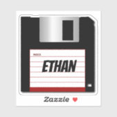 クラシック3.5インチフロッピーディスクノートパソコンステッカー シール (シート)