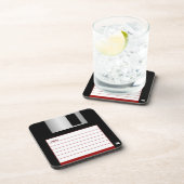クラシック3.5インチレッドフロッピーディスクコースター コースター (右側)