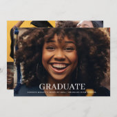 クラシック4写真タイポグラフィ研究発表 招待状 (正面/裏面)