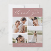 クラシック4 |写真数々ののフラ結婚ット サンキューカード (正面)