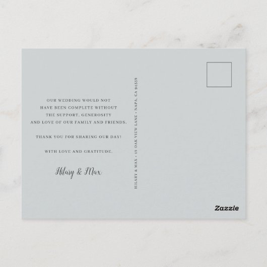 クラシック4 |写真数々のは結婚どうもありがとう ポストカード (裏面)