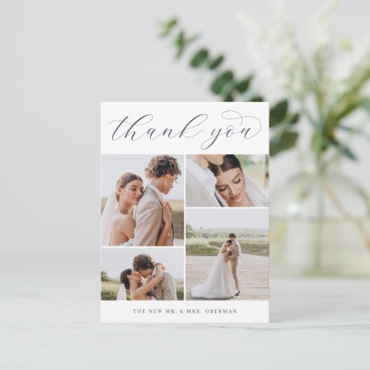 クラシック4 |写真数々のは結婚どうもありがとう ポストカード (スタンド正面)