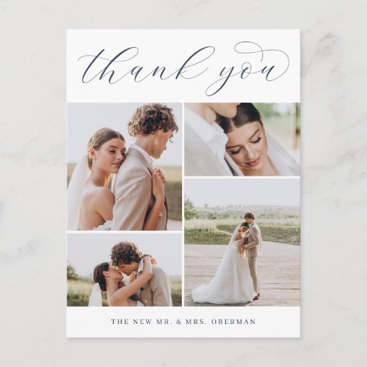 クラシック4 |写真数々のは結婚どうもありがとう ポストカード (正面)