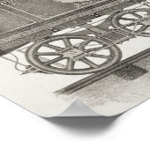 クラシック4-4-0アメリカ機関車 ポスター (角)